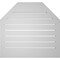 Ekena Millwork Octagonal Top Surface Mount PVC Gable Vent w/ 2"W x 1-1/2"P Brickmould Frame, 28"W x 26"H GVPOT28X2602SF - alternate 5